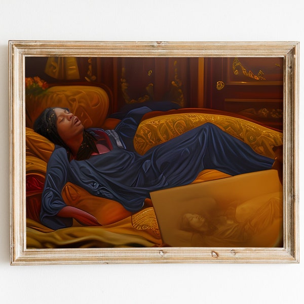 Rick James - Draw Me Like Brother Darkness - "Chappelle's Show" Oil Painting (Premium Matte Poster)