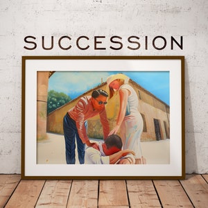 Succession - Italian Wedding Painting - Premium Matte Poster