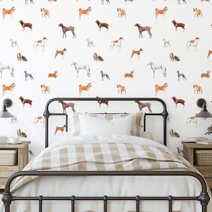 Dog, Puppy, Removable Peel & Stick Self-Adhesive Wallpaper, Ships Free in 5-6 business days (US)