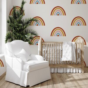 Boho Rainbow Nursery Wallpaper: Peel & Stick Removable Decor