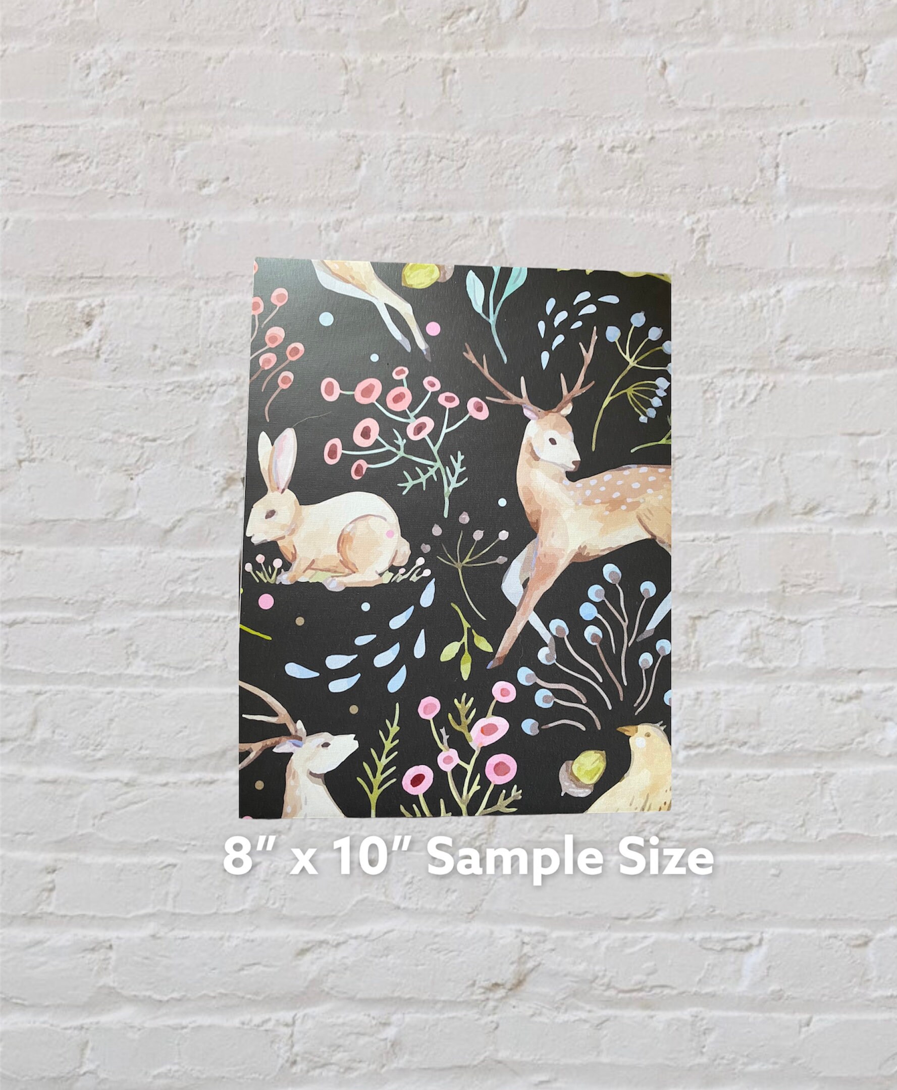 FOREST ANIMALS Woodland Removable Wallpaper Animal Nature | Etsy