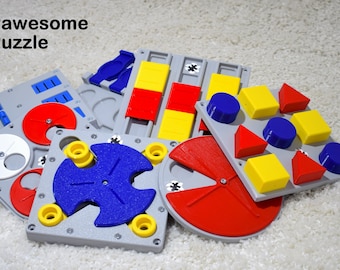 FREE Express WORLDWIDE SHIPPING for set of 6 PawesomePuzzle toys!