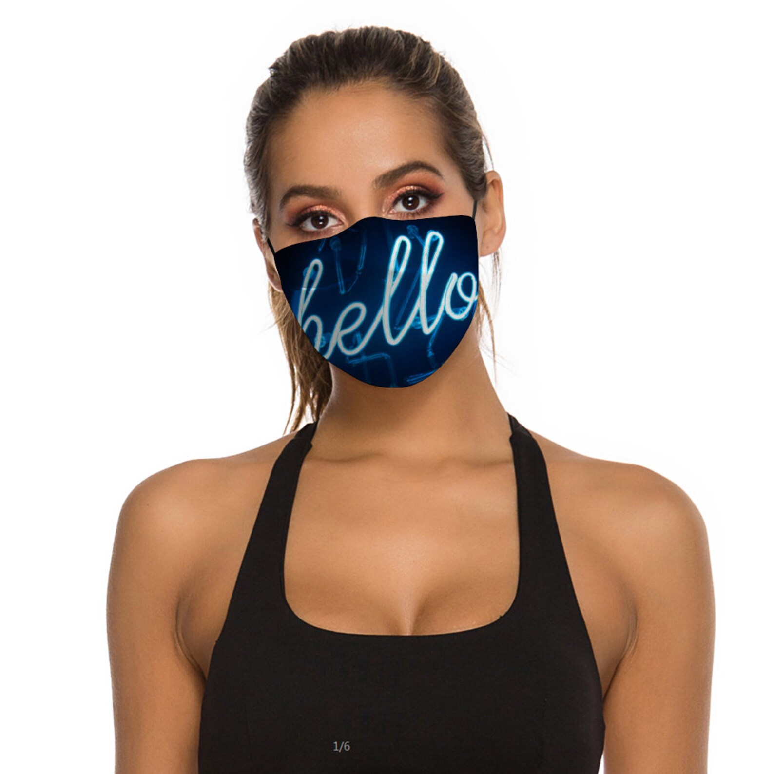 Hello Face Mask With Filter Pocket and Nose Wire Washable Etsy