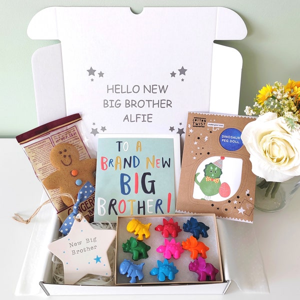 New Big Brother Gift Set, New Sibling Keepsake Star, Best Big Brother Activity Gift Box, Big Brother Treats