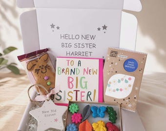 New Big Sister Gift Set, Promoted to Big Sister, Ceramic Hanging Keepsake
