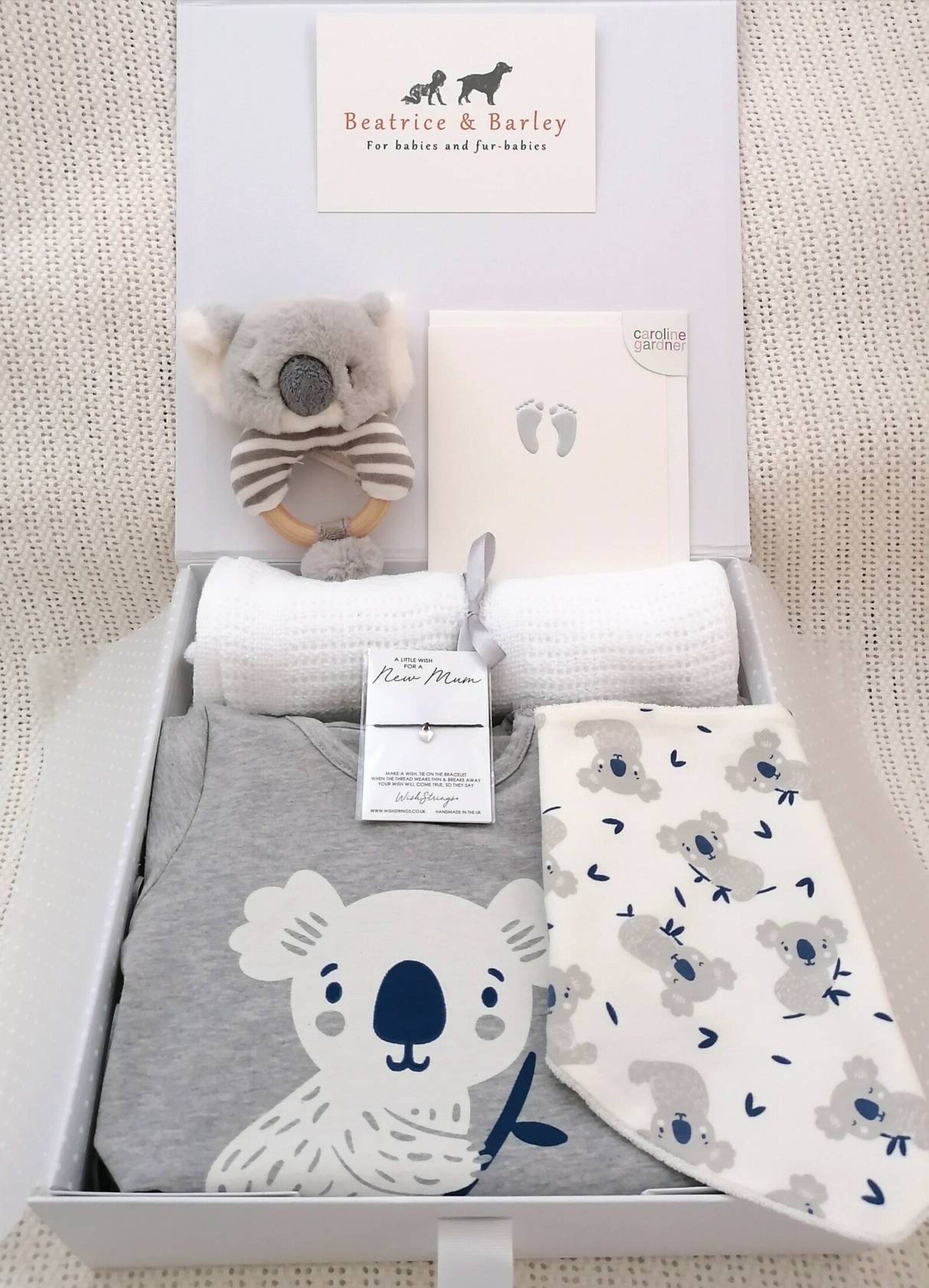 Baby Koala Gift Set Luxury New Baby Gift Box Organic Cotton Etsy