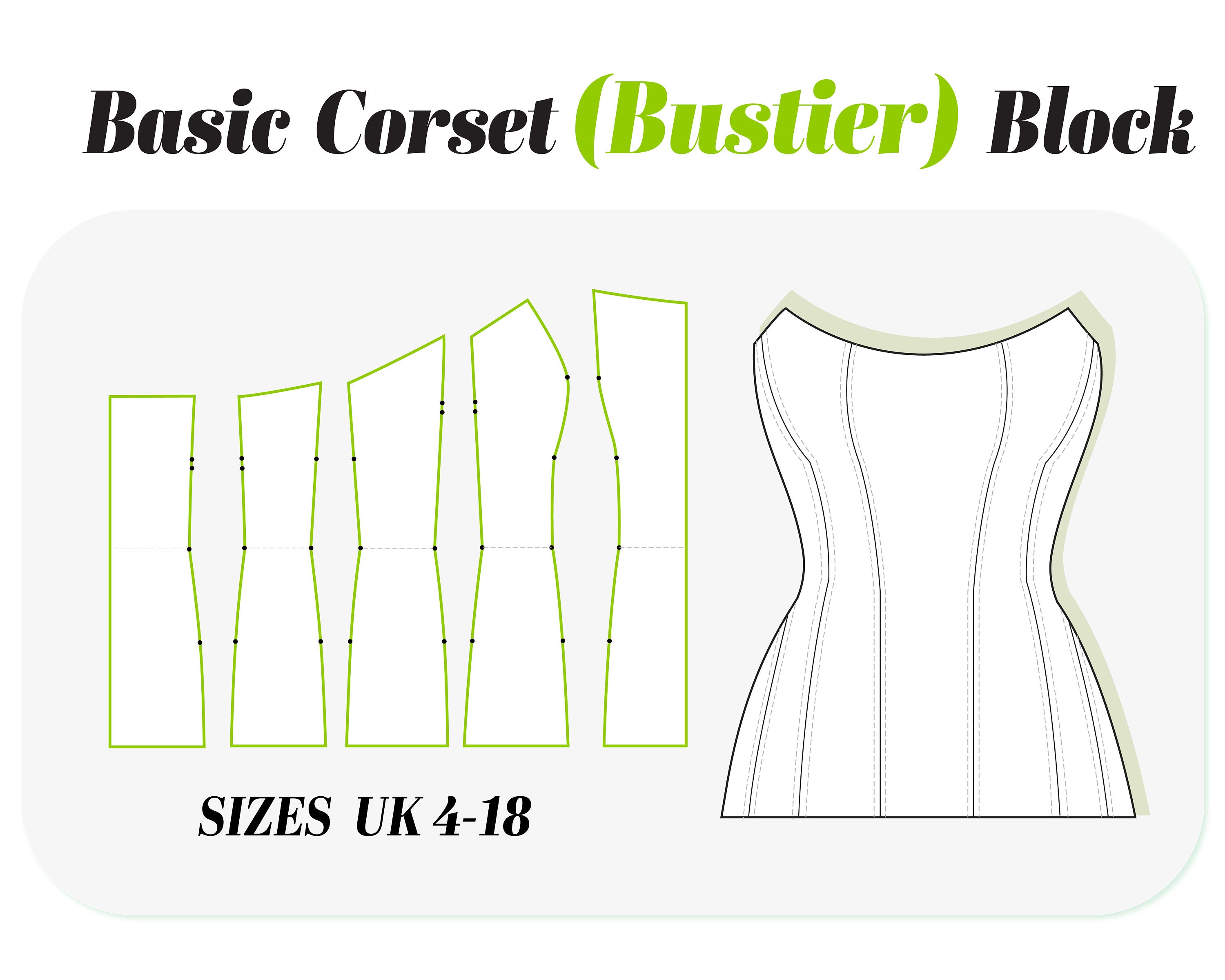 Miracle Magnet Corset | Sewing PDF Pattern