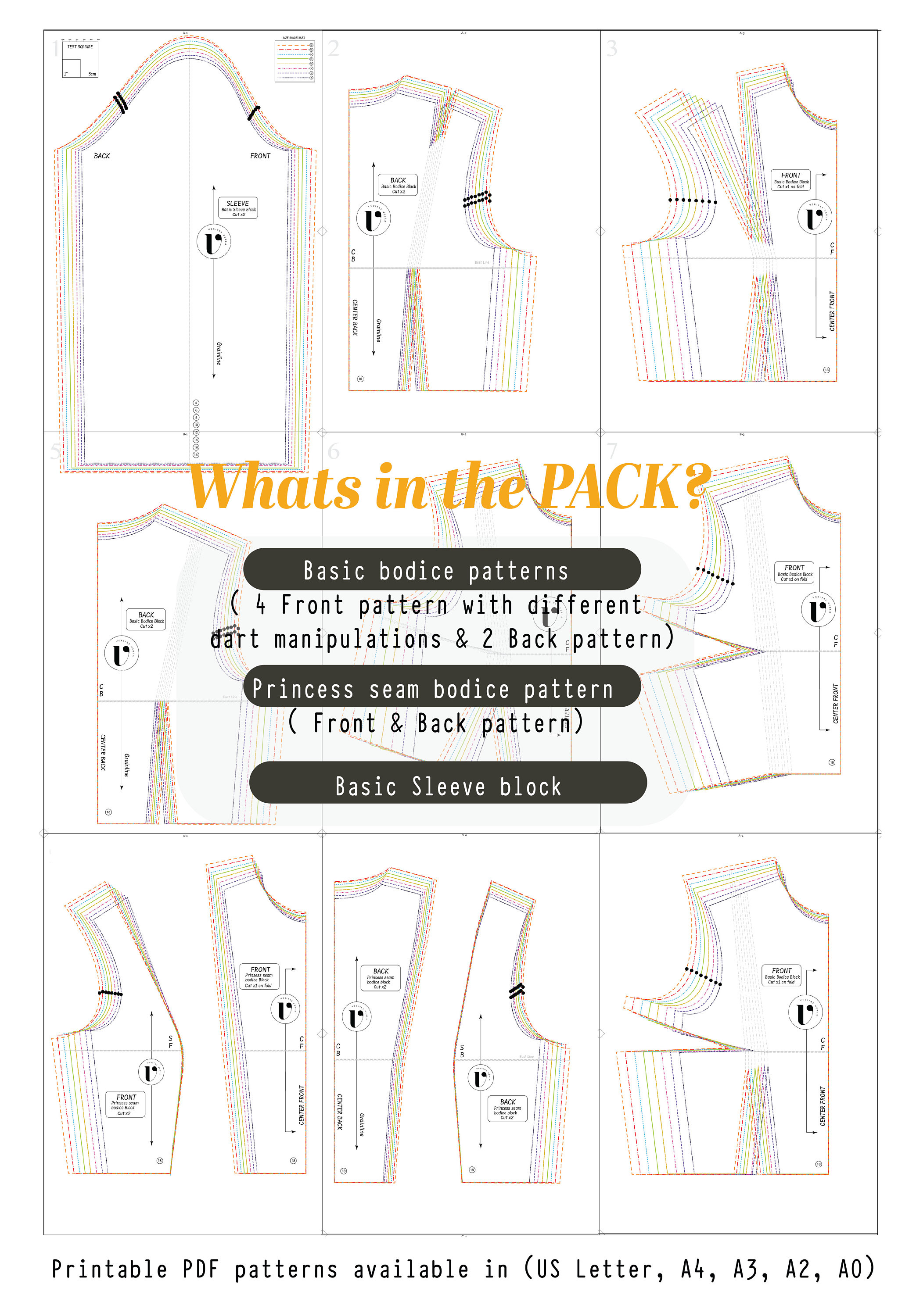 Basic Bodice Pattern Raft BASIC BODICE Block Sewing Pattern Women's Bodice - Etsy Australia