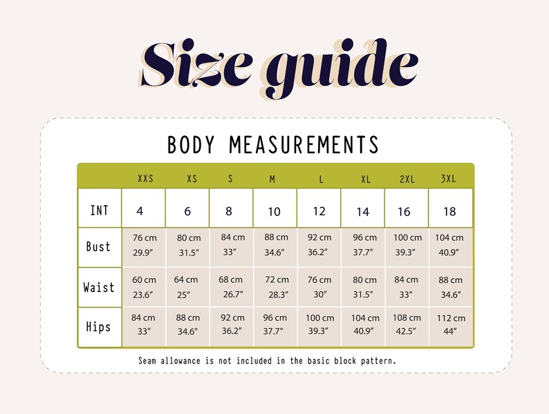 Our size ranges from UK 4 -18. sizes extra small, small, medium, large, extra large, extra extra large, and three x large patterns to create and extensive size range.