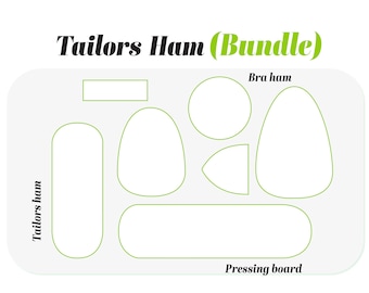 TAILORS HAM pattern pack,Ham Set PDF Pattern For Ironing and Sewing, Pressing ham pattern