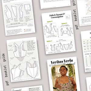 BUSTIER TOP, Corset Pdf Pattern, Bustier Top Pdf Sewing Pattern, Bodice ...
