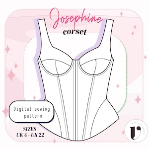 SOFT CUP bustier pattern with underwires-Instant download A4 pdf woman sewing pattern-fitted bodice cup corset Trendy bustier bodice pattern
