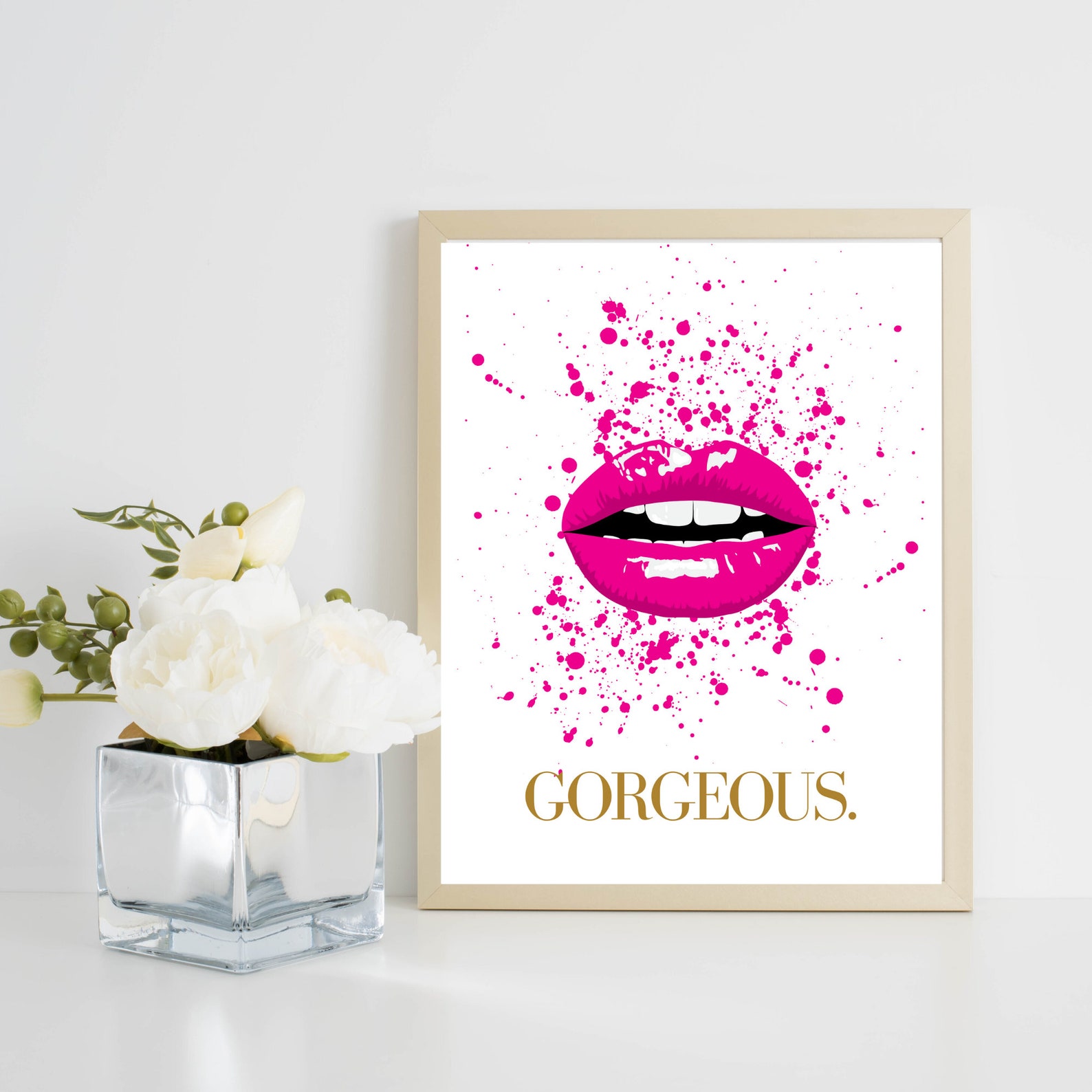 Beauty Room Art Print MakeUp Digital Print Fashion Wall Art Etsy