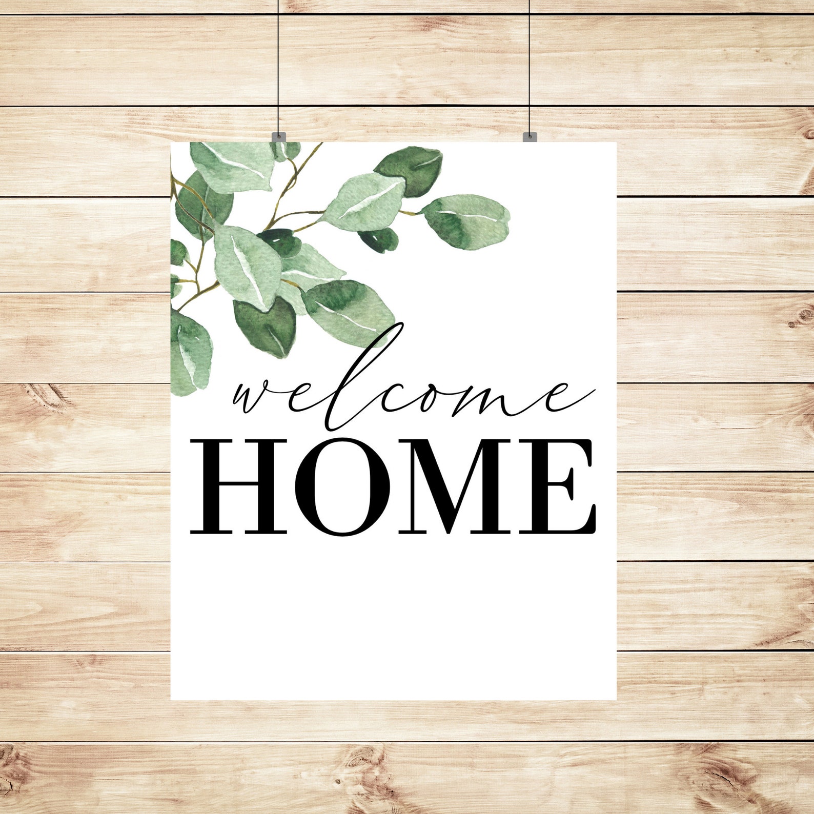 Home Wall Art Entry Way Sign Black White and Etsy