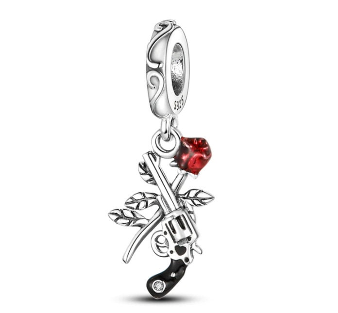 Charms pulsera pandora & Roses Charm 925 Sterling - Etsy España