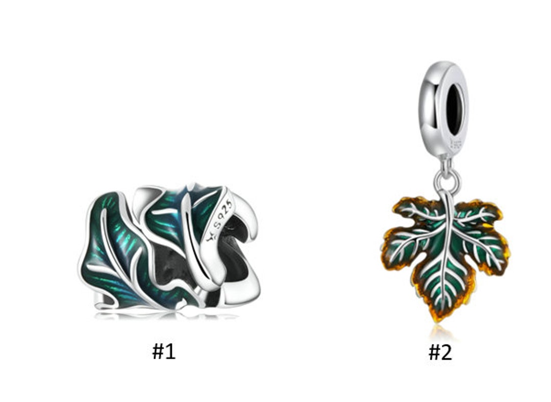 Charms for Pandora Bracelet Leaf Charm 925 Sterling Silver Etsy