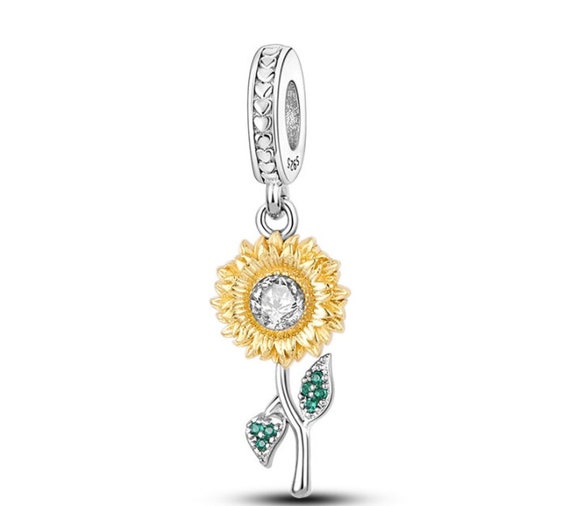 Pandora sunflower charm deals
