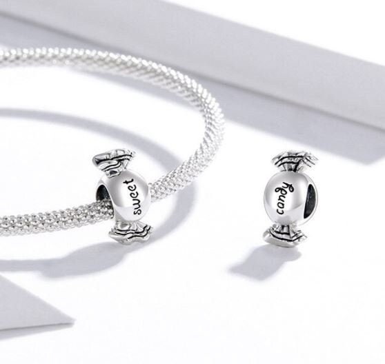 100% Genuine 925 Sterling Silver Sweet Dessert Lollipop candy Sweetie Pendant Charms fit Women Charm Bracelets Fine Jewelry 100% Genuine 925 Sterling Silver Sweet Dessert Lollipop candy Sweetie Pendant Charms fit Women Charm Bracelets Fine Jewelry