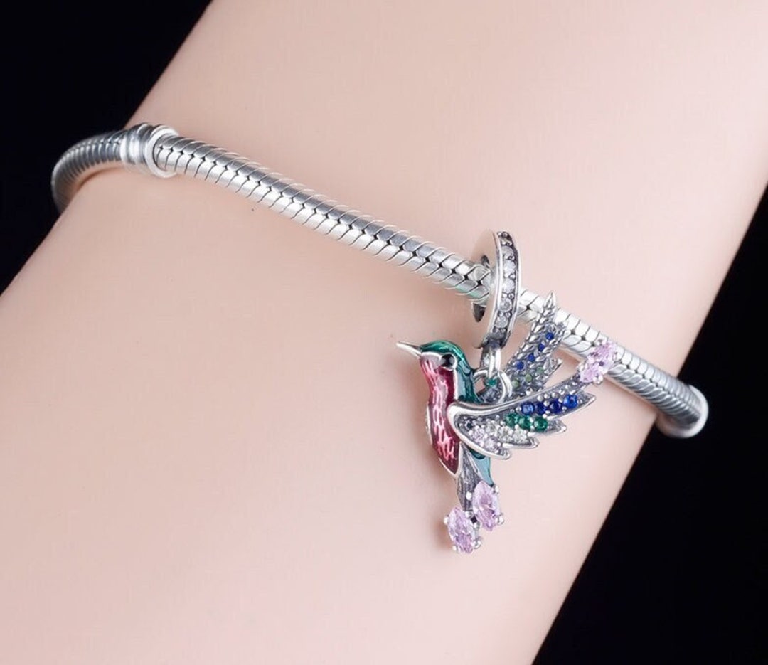 Hummingbird charm for pandora bracelet deals