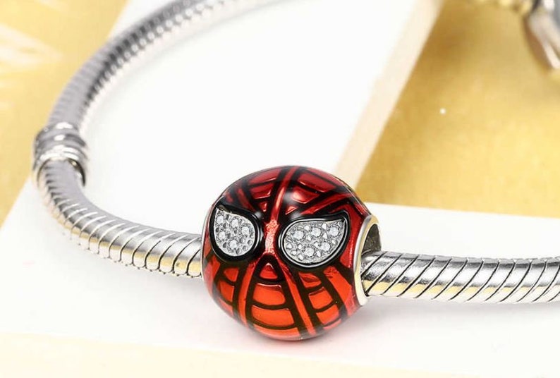 Charms for Pandora Bracelet Spiderman Charm 925 Sterling | Etsy