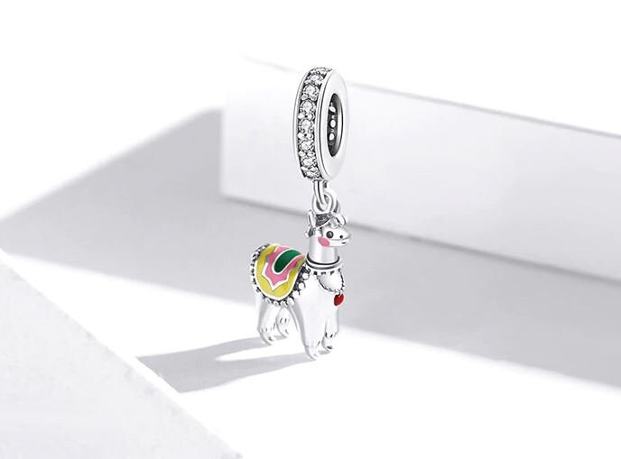 Charms for Pandora Bracelet Cute Alpaca Charm 925 Sterling