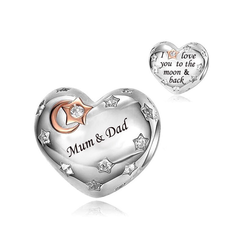 Charms f r Pandora Armband Oma Charm I love you to the moon