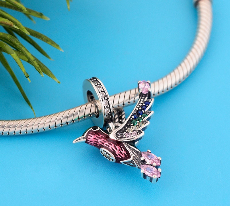 Hummingbird charm for pandora bracelet deals