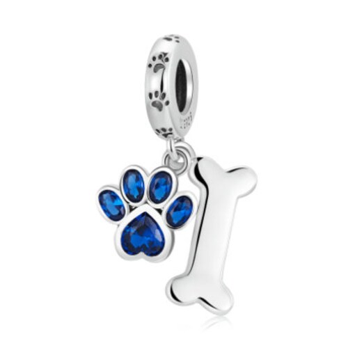Charms for Pandora Bracelet Dog Bone & Paw Charm 925 Etsy
