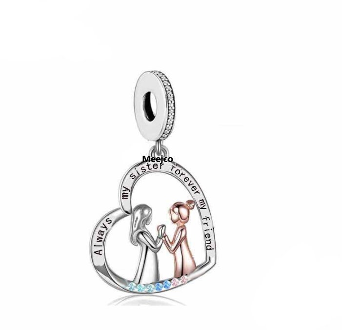 Rose Gold Sister Love Charm – GIVA Jewellery