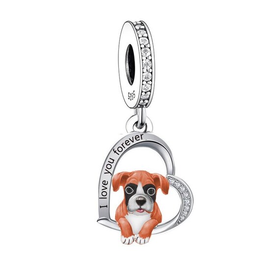 Pandora charm on sale boxer dog