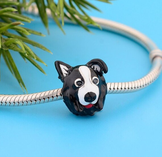 Border collie charm for pandora bracelet deals