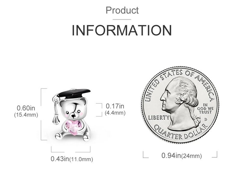 manufacturer little cartoon enamel wholesale charm heart silver geometric  bear decorative cute charms for Jewelry making