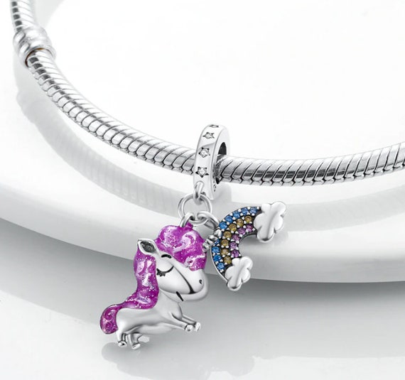 Charms for Pandora Bracelet Magical Unicorn Charm 925 Sterling