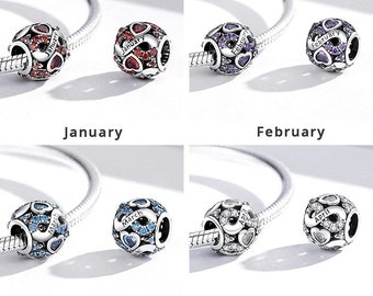 Charms for Pandora Bracelet Birth Stone 
