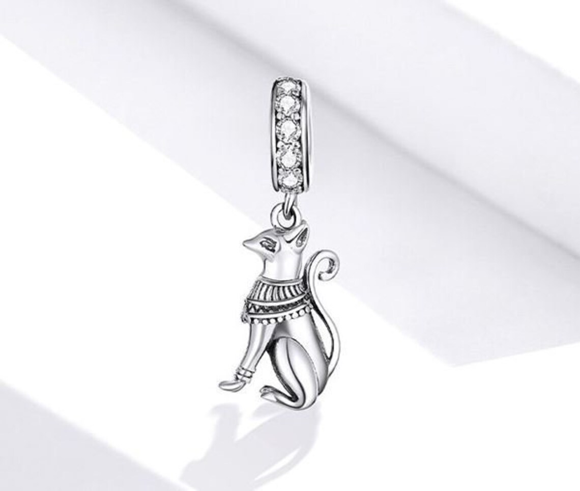 Charms for pandora bracelet Egyptian Cat Charm 925 Sterling Etsy