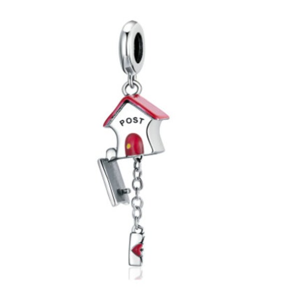 Charms for Pandora Bracelet Red Letter Box Red Post Box Charm