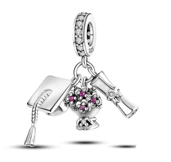 cáscara limpiar traje Charms para pulsera pandora Set de graduación Charm 925 - Etsy España