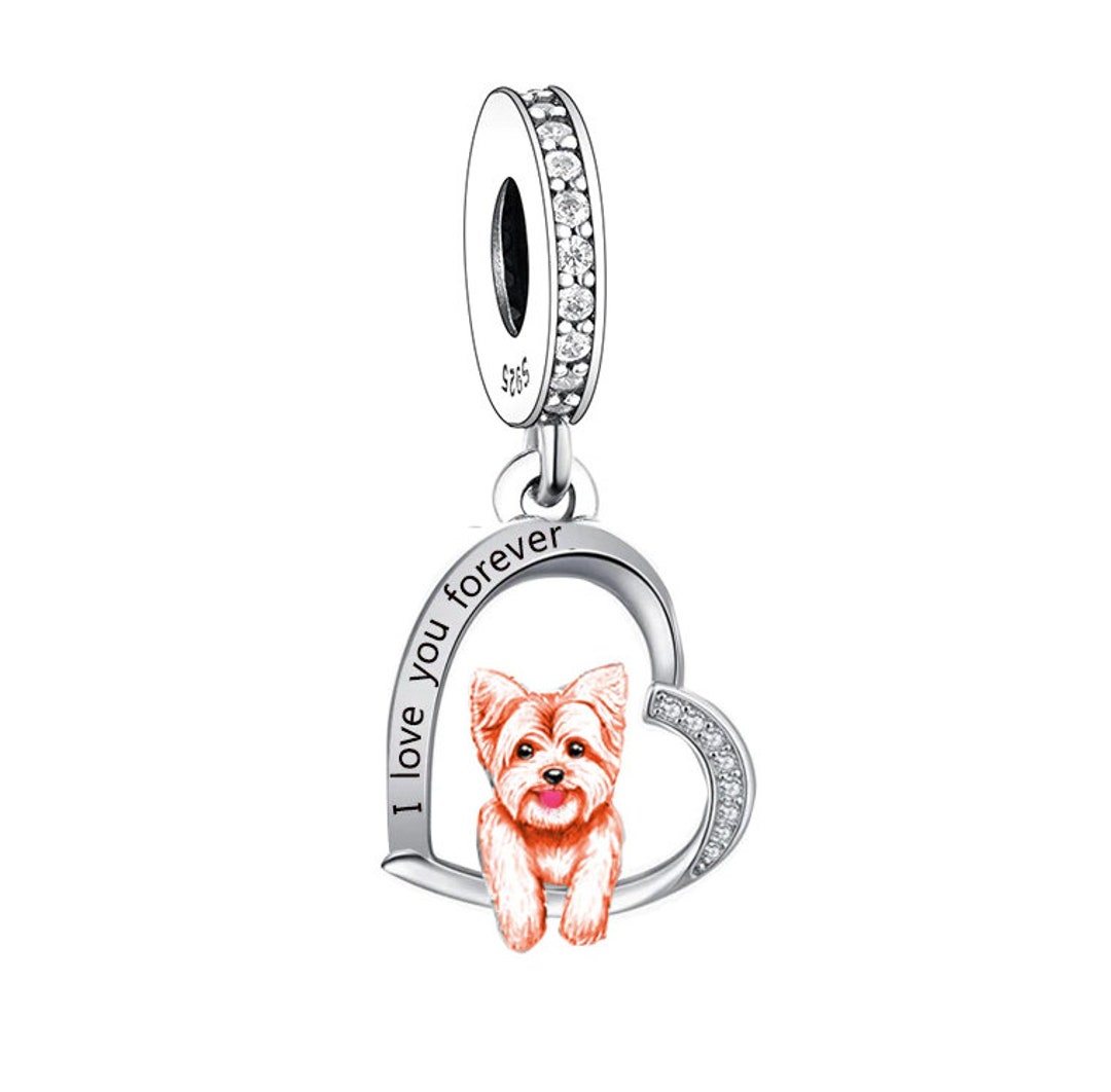 Charms Fit Pandora Bracelet Yorkshire Terrier Charm Shih Tzu Etsy Canada