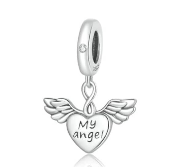 Ma fille petite fille Angel Charm Bead, Charm pour Pandora, Charm