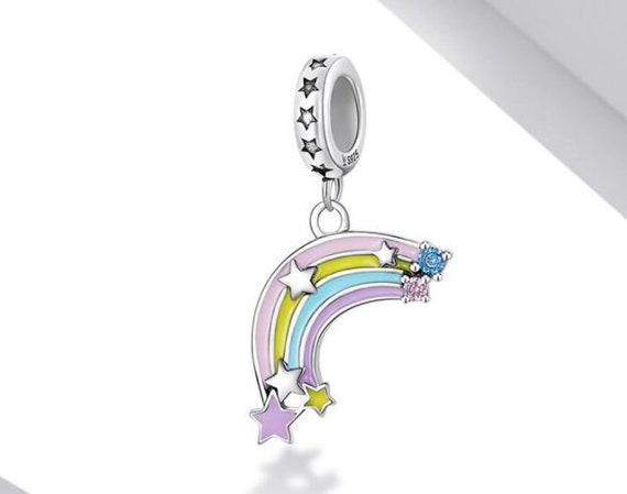 Charms for Pandora Bracelet, Rainbow Charm, 925 Sterling Silver