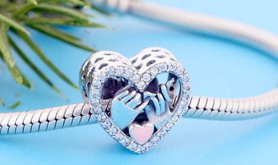 Blue heart shop charm pandora