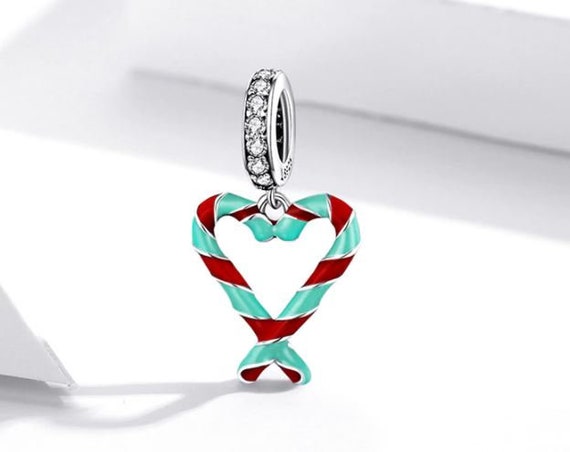 Pandora candy cane charm sale