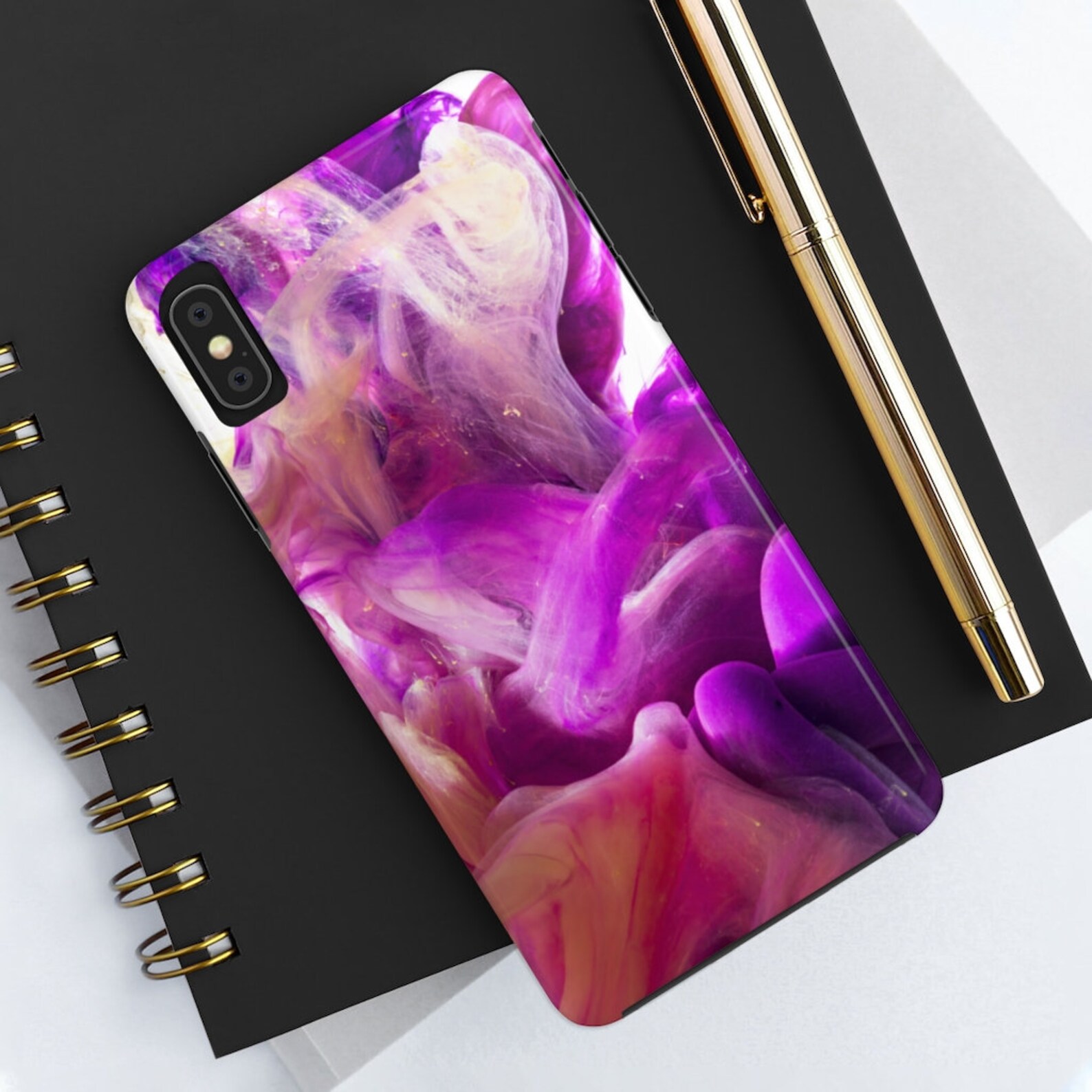 Purple Color Burst Phone Cases Pretty Purples Swirl Phone Etsy