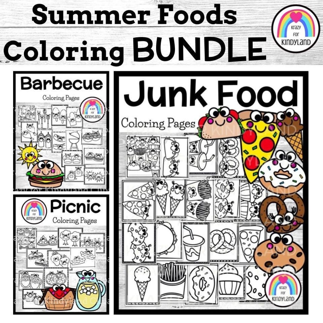 Barbecue, Picnic, Junk Food Coloring Pages, Kids Coloring Pages, Coloring Book, Kids Coloring