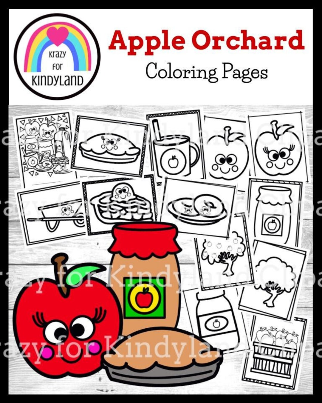 Apple Coloring Pages, Kids Coloring Pages, Coloring Book, Kids Coloring ...