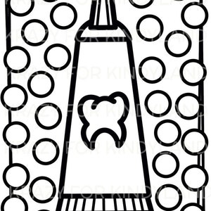 Teeth and Dental Health Coloring and Dotter Pages: Printable Coloring ...