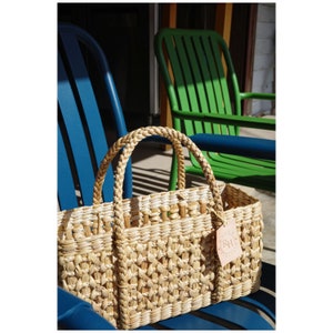 Natural Water Hyacinth Low Handbag