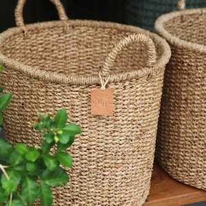 Natural Water Hyacinth Handwoven Basket