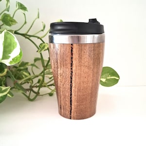 Handmade Wooden Travel Mug: Insulated Eco-Friendly Coffee Tumbler