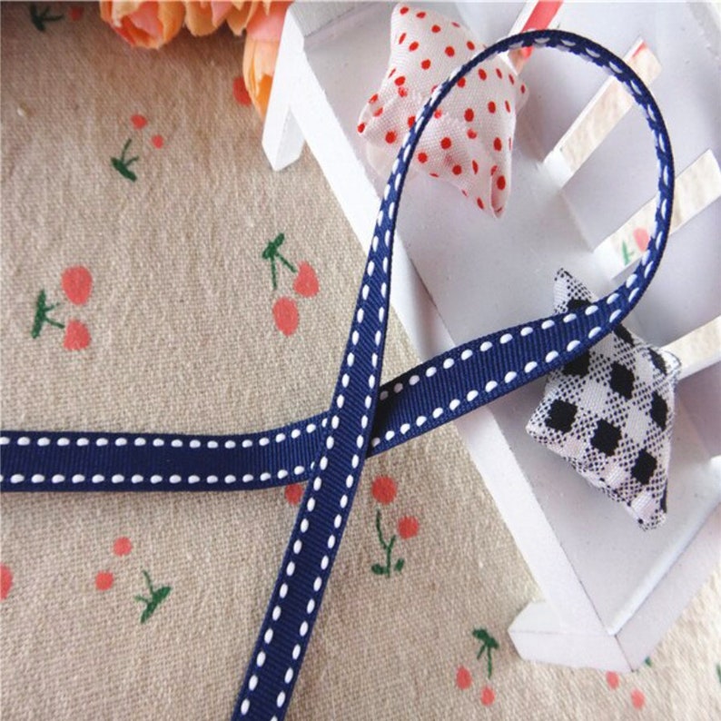 Sold by the Yard Stitch Grosgrain Ribbon 38 9mm